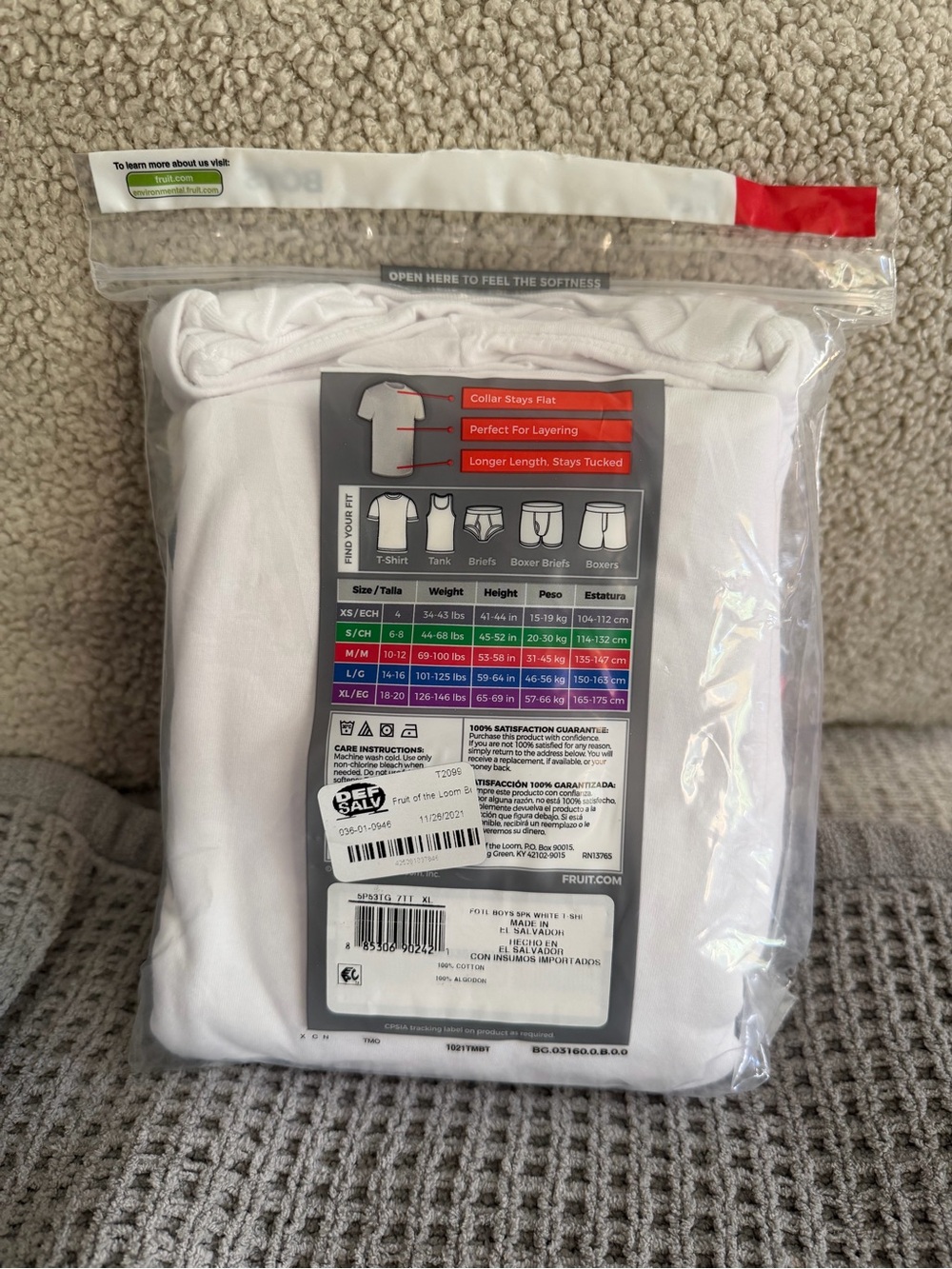 NWT big boys white tag free tee shirts (5). Size XL (18-20) - Picture 2 of 2